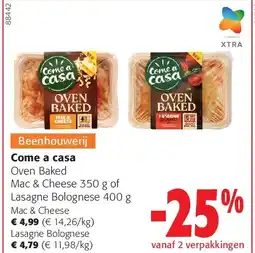 Colruyt Come a casa Mac & Cheese aanbieding