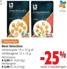 Colruyt Boni Selection Minicroques aanbieding