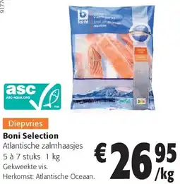 Colruyt Boni Selection Atlantische zalmhaasjes aanbieding