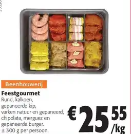 Colruyt Feestgourmet Rund, kalkoen aanbieding