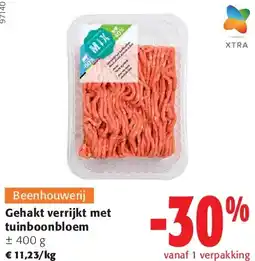 Colruyt Gehakt verrijkt met tuinboonbloem aanbieding