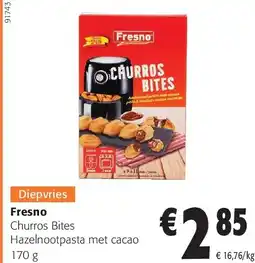 Colruyt Fresno Churros Bites Hazelnootpasta met cacao 170 aanbieding