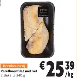 Colruyt Parelhoenfilet met vel aanbieding