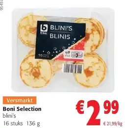 Colruyt Boni Selection blini aanbieding