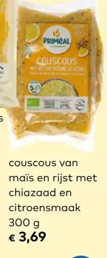Bio Planet Priméal couscousvan maïs en rijst met chiazaad en citroensmaak aanbieding