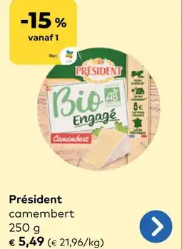Bio Planet Président Camembert aanbieding