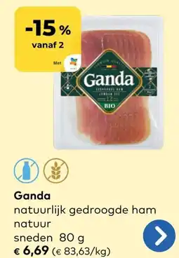 Bio Planet Ganda natuurlijk gedroogde ham natuur aanbieding