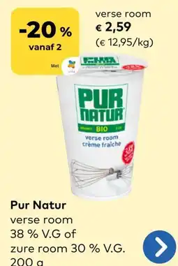 Bio Planet Pur Natur verse room 38 % V.G of zure room 30 % V.G. aanbieding