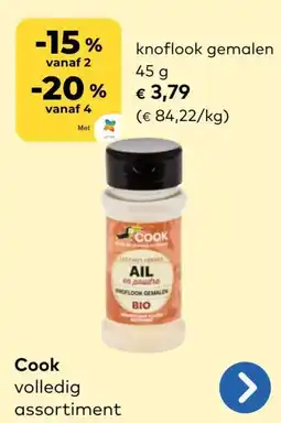 Bio Planet Cook knoflook gemalen aanbieding