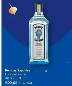 OKay Bombay Sapphire London Dry Gin 40% vol 70 cl aanbieding