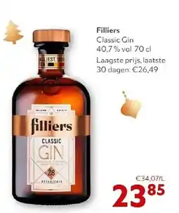 OKay Filliers Classic Gin 40.7% vol 70 cl aanbieding