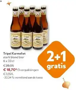 OKay Tripel Karmeliet sterk blond bier 6 x 33 cl aanbieding
