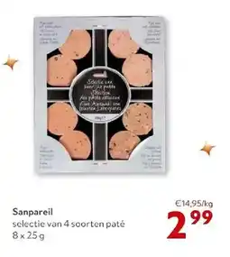 OKay Sanpareil selectie van 4 soorten paté 8x25g aanbieding
