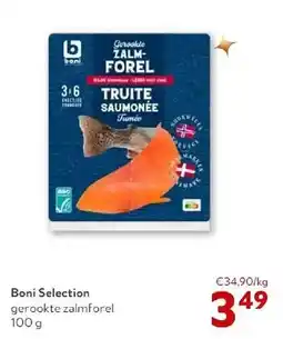 OKay Boni Selection gerookte zalmforel 100 g aanbieding