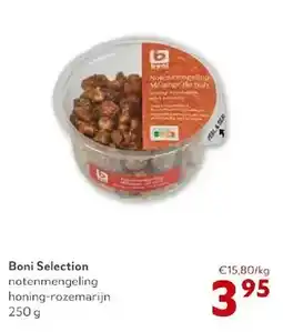 OKay Boni Selection notenmengeling honing-rozemarijn 250 g aanbieding