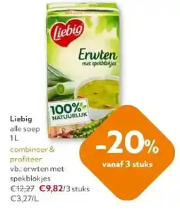 OKay Liebig alle soep 1L aanbieding