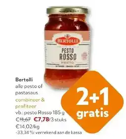 OKay Bertolli pesto Rosso 185 g aanbieding