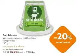 OKay Boni Selection geitenkaas natuur of met honing aanbieding