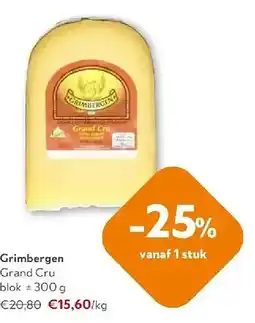 OKay Grimbergen Grand Cru blok ± 300 g aanbieding