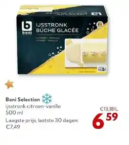 OKay Boni Selection ijsstronk citroen-vanille 500 ml aanbieding