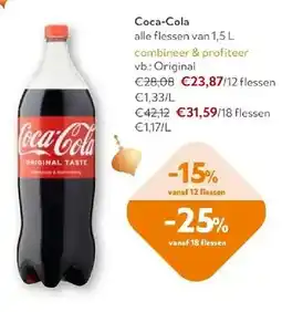 OKay Coca-Cola alle flessen van 1,5 L aanbieding