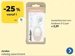 Bio Planet Jordan tandenborstel voor kinderen 0-2 jaar aanbieding