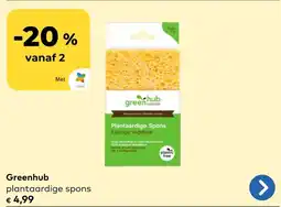 Bio Planet Greenhub plantaardige spons aanbieding
