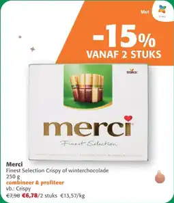 Comarkt Merci Finest Selection Crispy of winterchocolade aanbieding