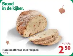 Comarkt Hazelnootbrood met rozijnen aanbieding