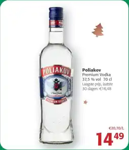 Comarkt Poliakov Premium Vodka 37,5 % vol aanbieding