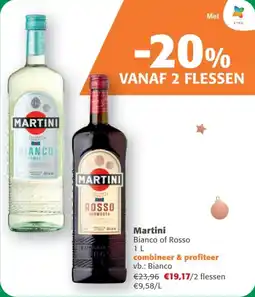 Comarkt Martini Bianco of Rosso aanbieding