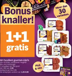 Albert Heijn AH Excellent gourmet-mini's aanbieding