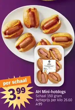Albert Heijn AH Mini-hotdogs aanbieding
