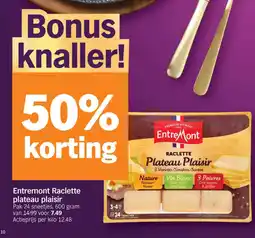 Albert Heijn Entremont Raclette plateau plaisir aanbieding