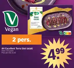 Albert Heijn AH Excellent Terra biet tataki aanbieding