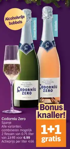 Albert Heijn Codorníu Zero Spanje aanbieding
