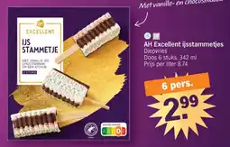 Albert Heijn AH Excellent ijsstammetjes Diepvries aanbieding