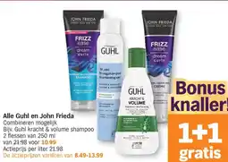 Albert Heijn Alle Guhl en John Frieda aanbieding