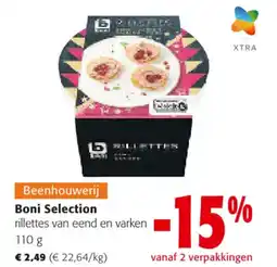Colruyt Boni Selection rillettes van eend en varken aanbieding
