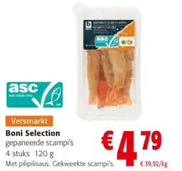 Colruyt Boni Selection gepaneerde scampi's aanbieding