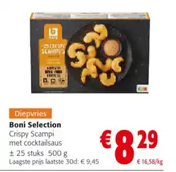 Colruyt Boni Selection Crispy Scampi met cocktailsaus aanbieding