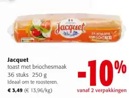 Colruyt Jacquet toast met briochesmaak aanbieding