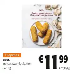 Colruyt Just oetserzwamkroketten aanbieding