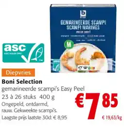 Colruyt Boni Selection gemarineerde scampi's Easy Peel aanbieding