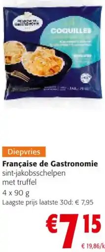 Colruyt Française de Gastronomie sint-jakobsschelpen met truffel aanbieding