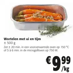 Colruyt Wortelen met ui en tijm aanbieding