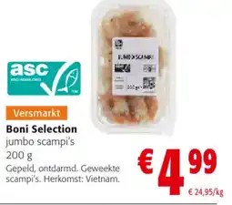 Colruyt Boni Selection jumbo scampi's aanbieding