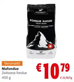 Colruyt Mafondue Zwitserse fondue aanbieding