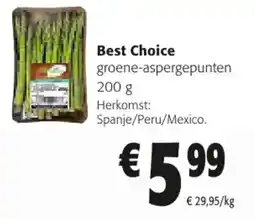 Colruyt Best Choice Groene Aspergepunten aanbieding