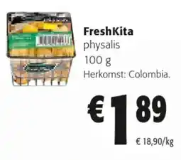 Colruyt FreshKita Physalis aanbieding
